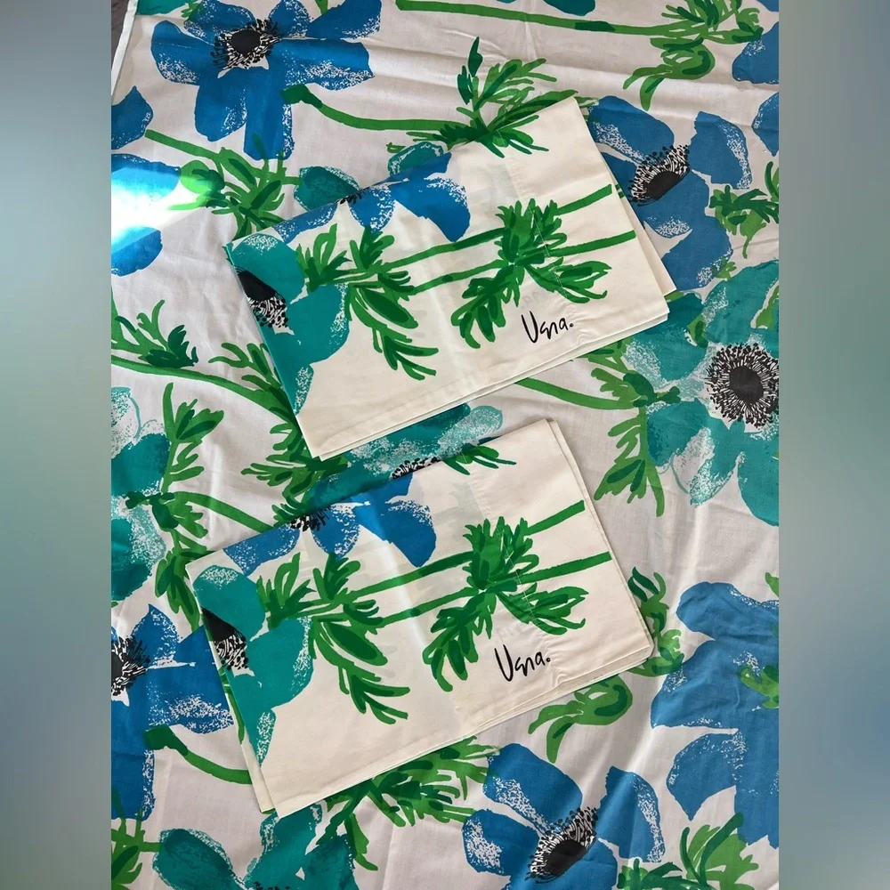 Vintage Vera Neumann Collection by Burlington flat sheet & 1 pillow case 2 sets